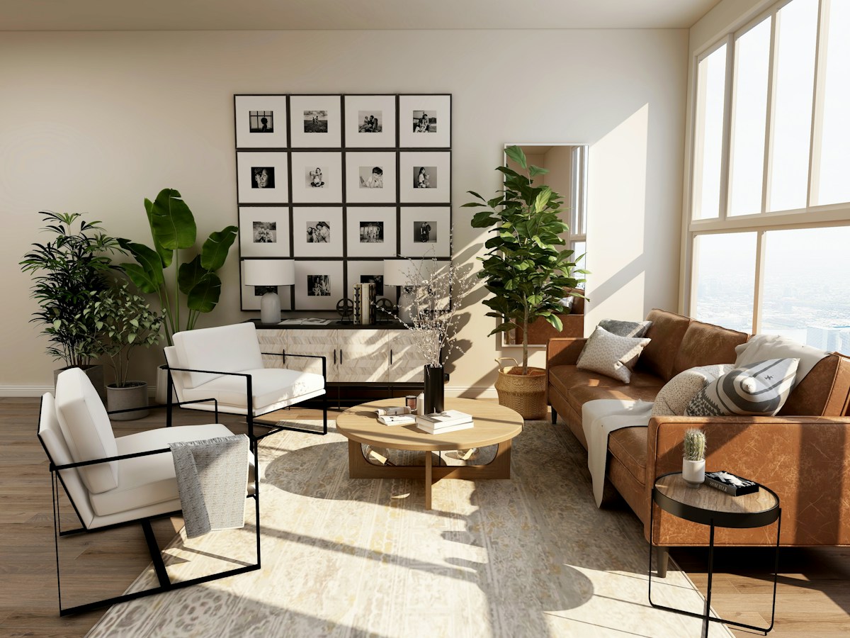 Elegant living room interior