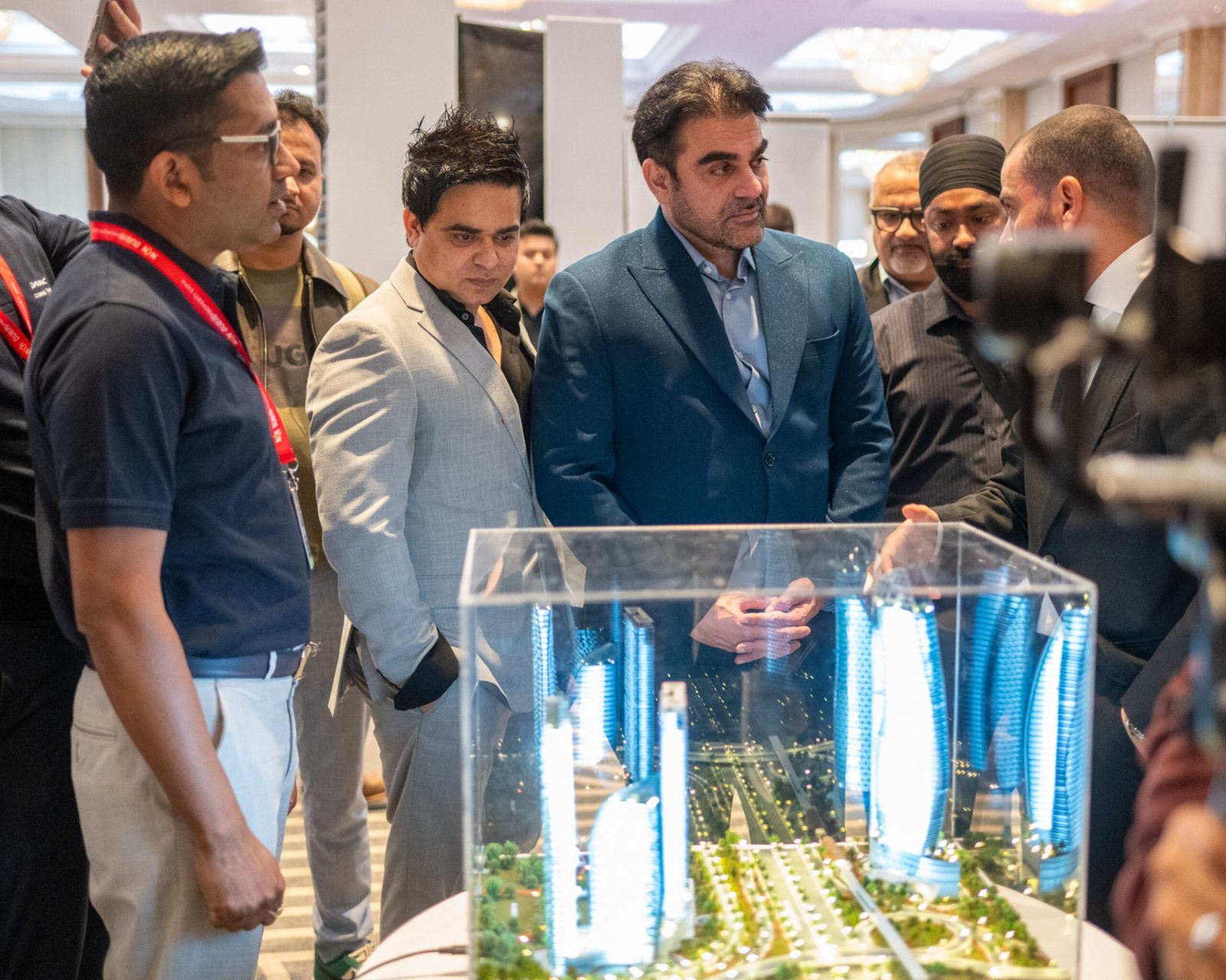 Visitors and exhibitors at a past NKN property expo